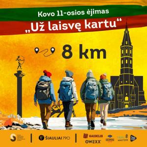 Kovo 11 d. ėjimas „Už laisvę kartu“ - 8 KM