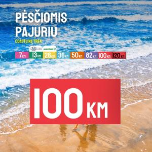 TrenkTuras Coastline trek: Pėsčiomis pajūriu Kuršių nerijoje'26 - 100 KM