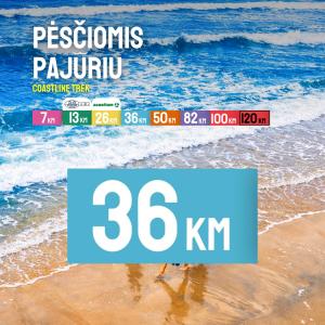 TrenkTuras Coastline trek: Pėsčiomis pajūriu Kuršių nerijoje'26 - 36 KM